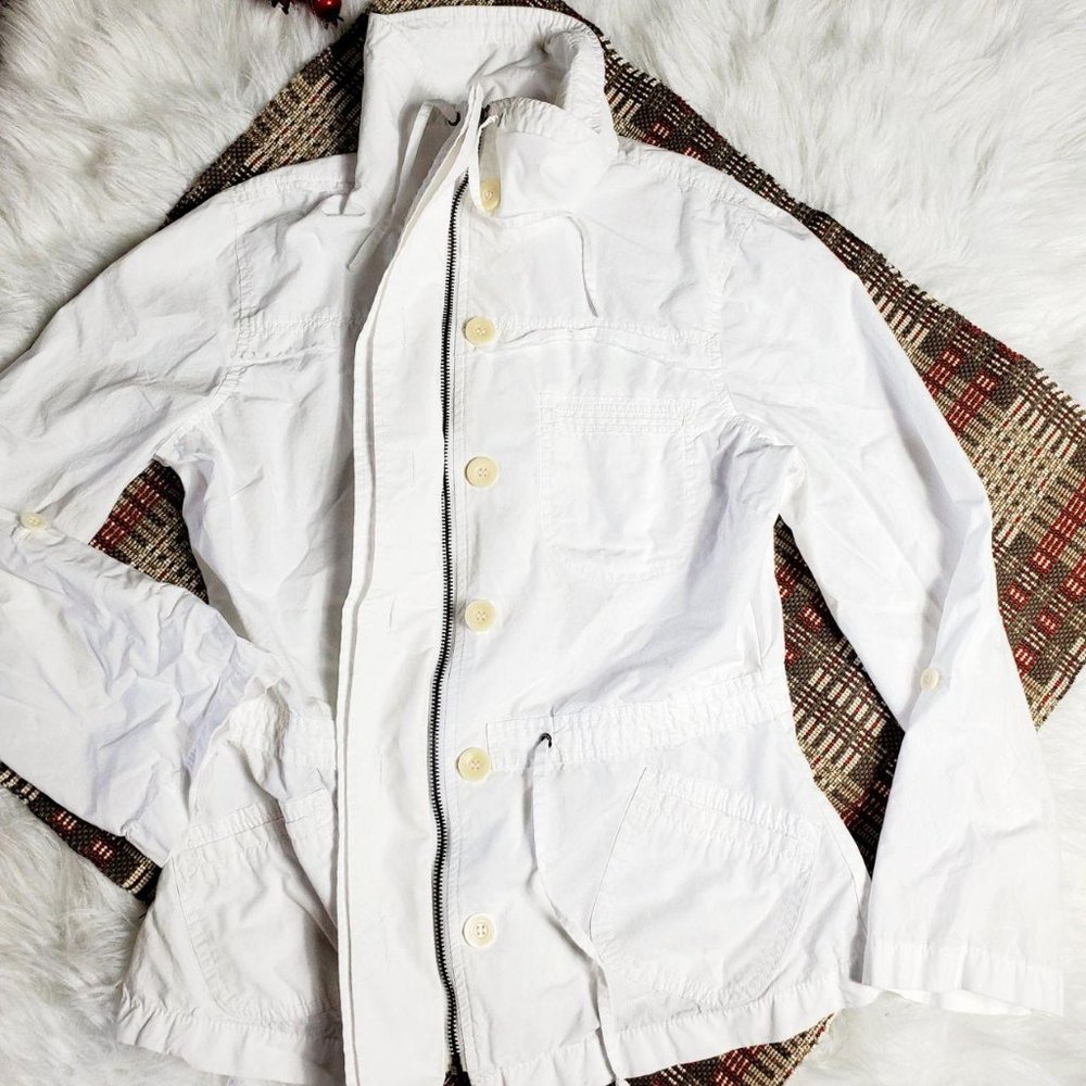 Bcbgeneration Womens Full Zip White Jacket - image 2